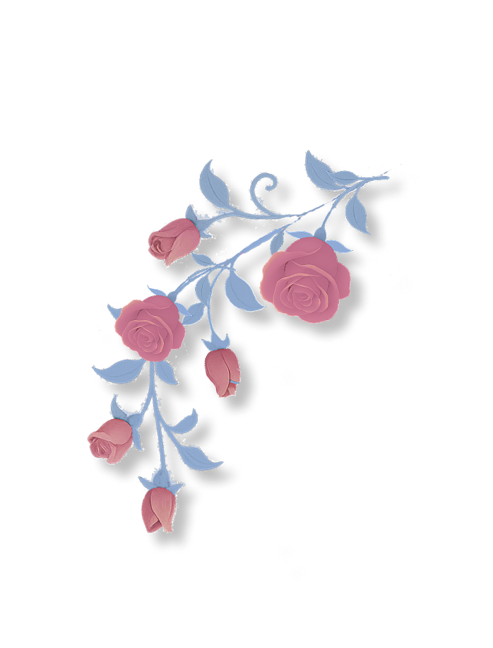 Flower Decal for left side